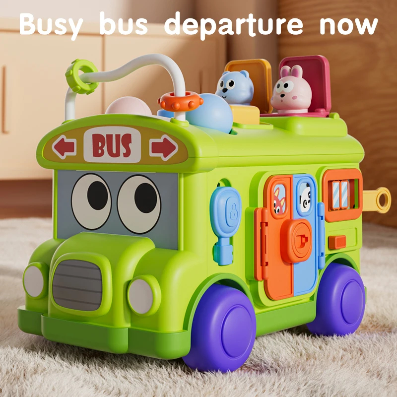 Travel Accessories Toddler - Montessori Eğitici Bebek Meşgul Otobüsü Oyuncak