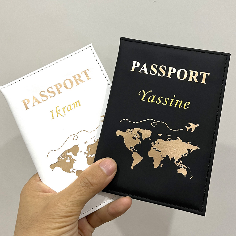 Travel Accessories On Plane - Yeni sevimli kişiselleştirilmiş pasaport kapağı düzlem