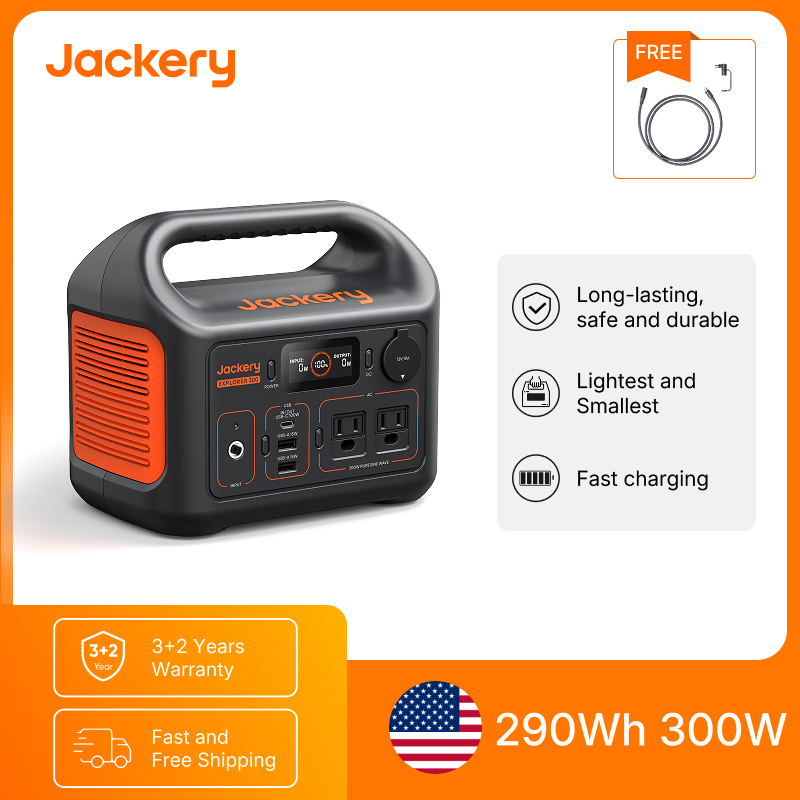 Travel Accessories Electronics - Jackery Taşınabilir Güç İstasyonu Explorer 300New,