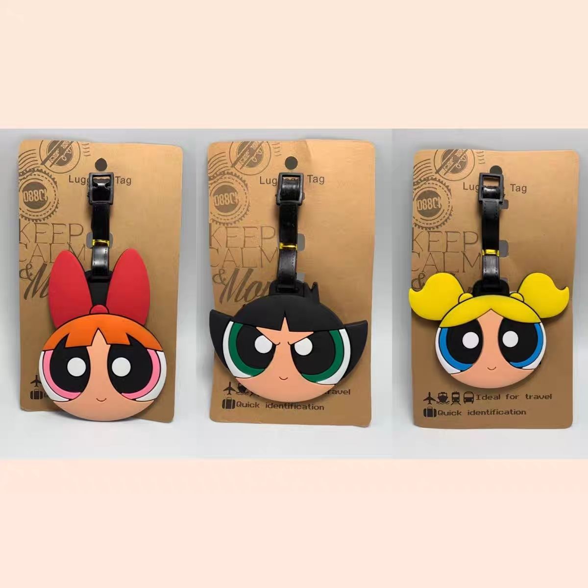 Travel Accessories Organizer - Anime Powerpuff Girls Çanta Süsü Kawaii