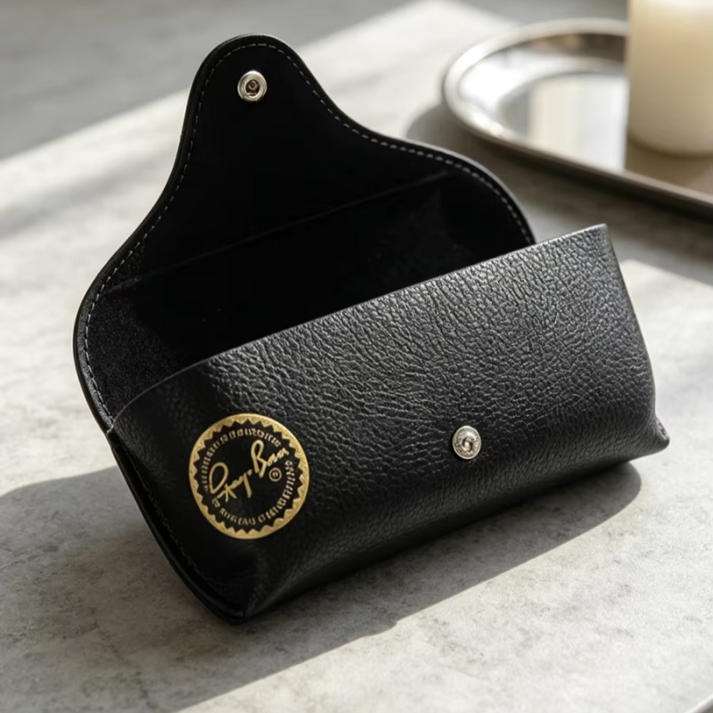 Travel Accessories Pouch For Men - Ray-Ban Deri Güneş Gözlüğü Kılıfı Taşınabilir