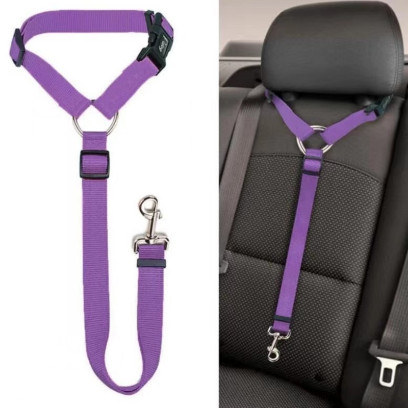 Travel Accessories For Dogs - Ayarlanabilir evcil hayvan araba emniyet kemeri