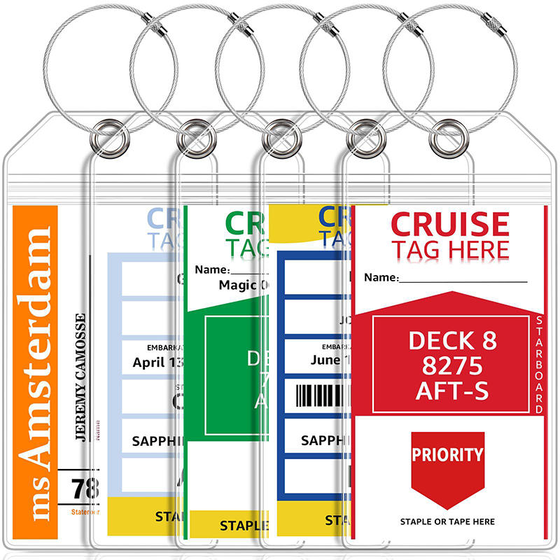 Travel Accessories On Plane - 5 adet/takım Cruise Bagaj Etiketleri Su