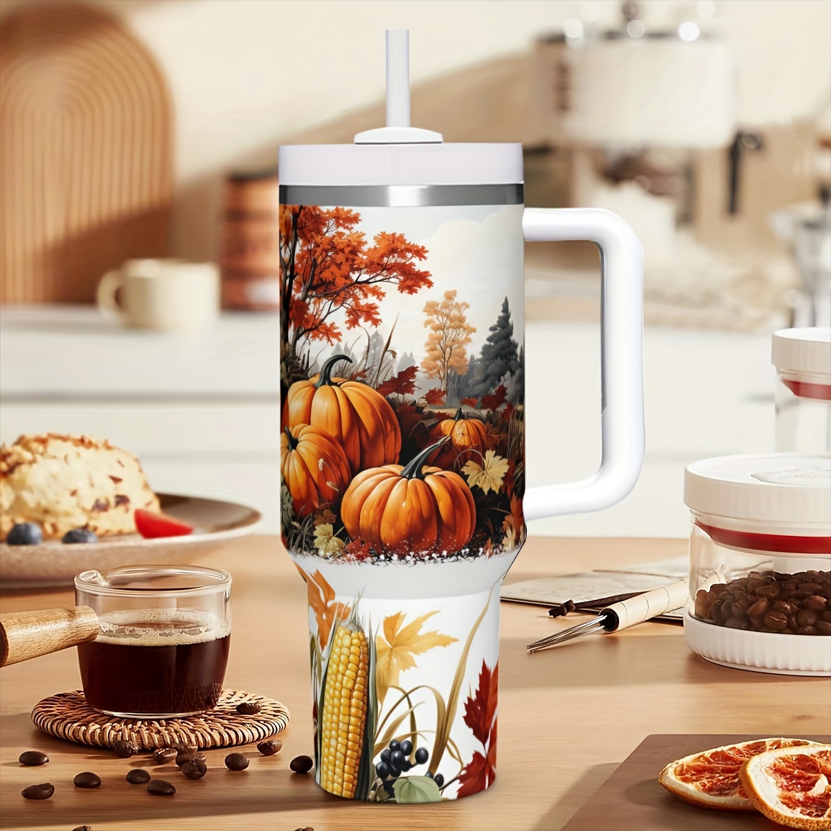 1 adet 40oz Sonbahar Balkabakl - Travel Accessories Gift Ideas incelemesi ve fiyatı