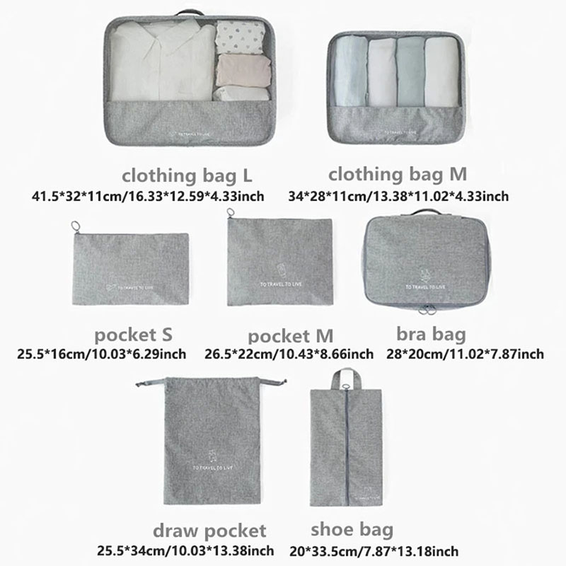 Erkekler ve Kadınlar için 7 Pa - Travel Accessories Pouch For Women incelemesi ve fiyatı