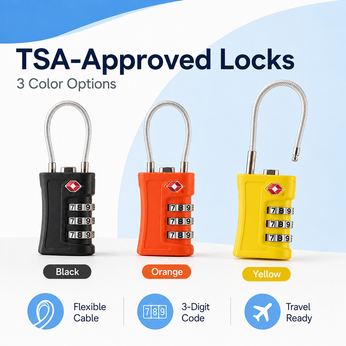 TSA Onaylı Bagaj Kilidi 3 Hane - Travel Accessories Electronics incelemesi ve fiyatı