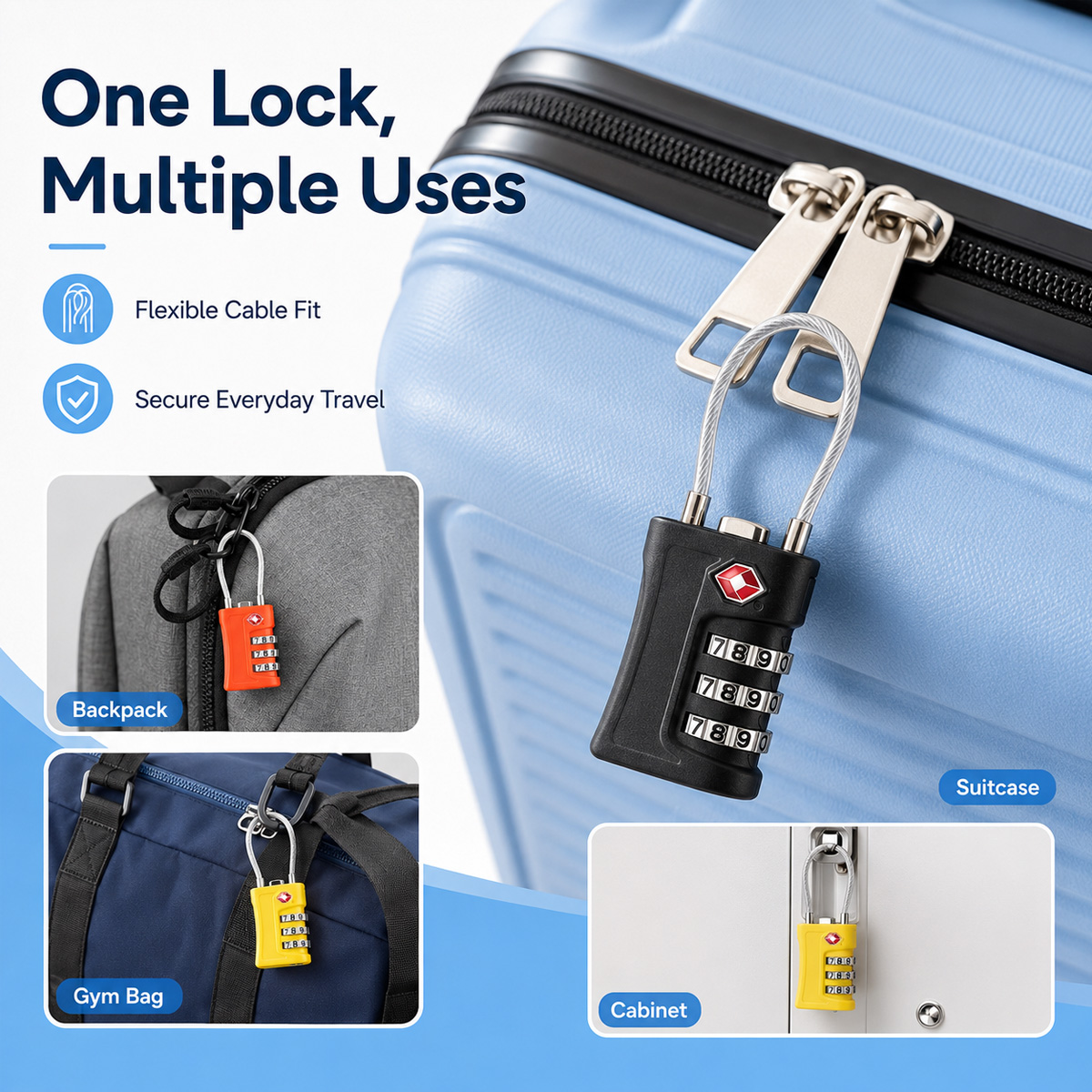 TSA Onaylı Bagaj Kilidi 3 Hane - Travel Accessories Electronics incelemesi ve fiyatı