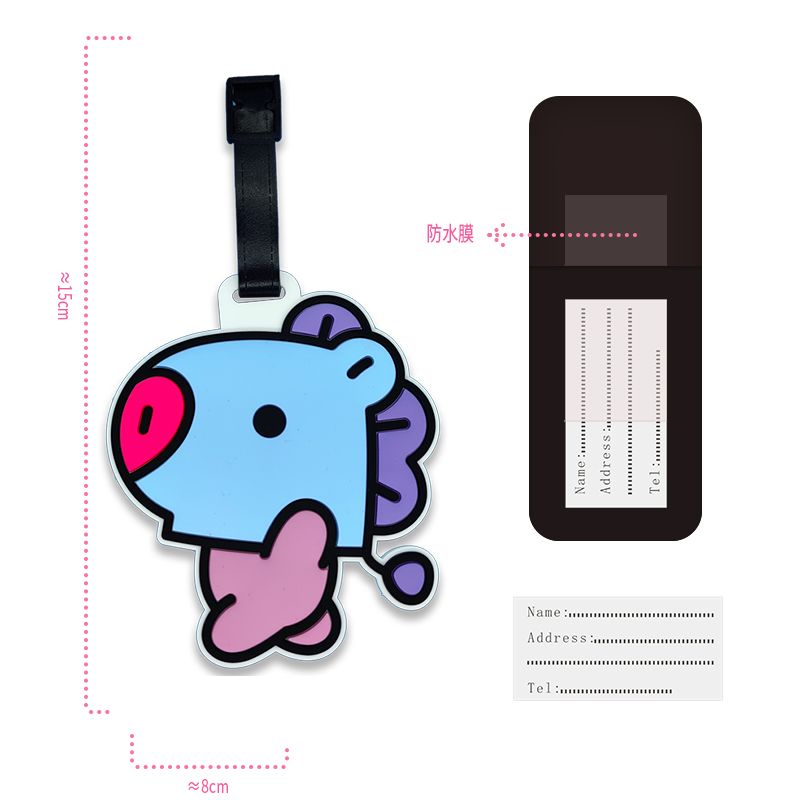 BT21 çizgi film sevimli anahta - Travel Accessories Organizer incelemesi ve fiyatı