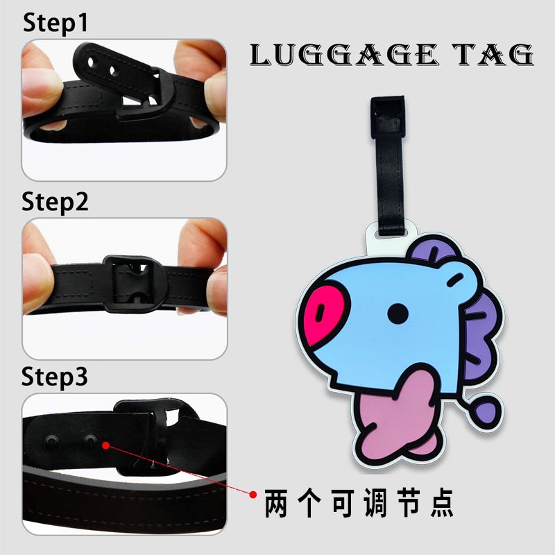 BT21 çizgi film sevimli anahta - Travel Accessories Organizer incelemesi ve fiyatı