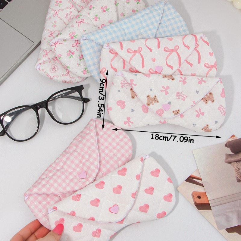 Ins Kore Ekose Kumaş Kalp Gözl - Travel Accessories Pouch For Women incelemesi ve fiyatı