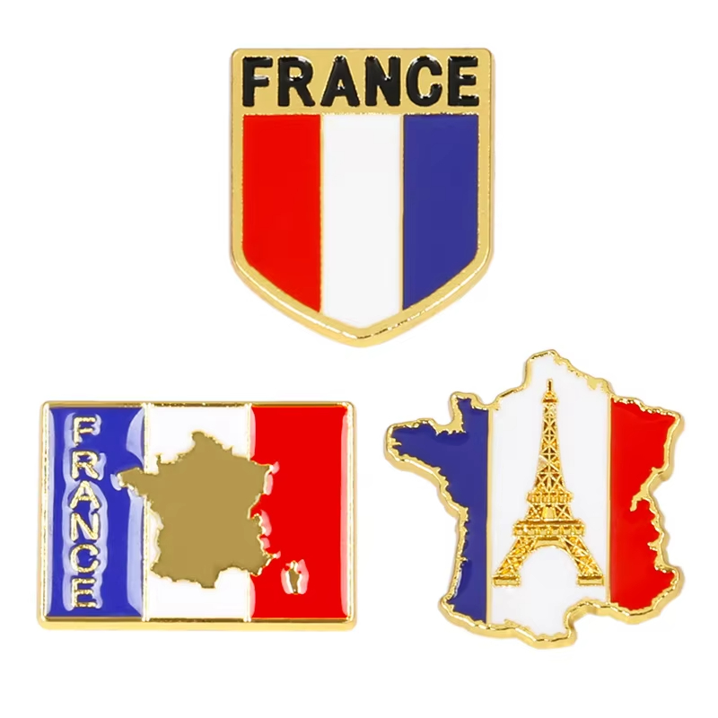 Fransa Bayrağı Emaye İğneleri  - Travel Accessories Jewelry incelemesi ve fiyatı