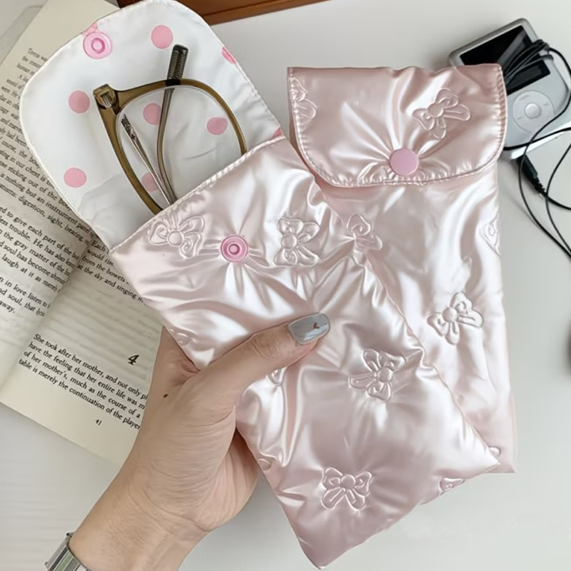 Kalp Yaylı Deri Gözlük Kılıfı  - Travel Accessories Pouch For Women incelemesi ve fiyatı