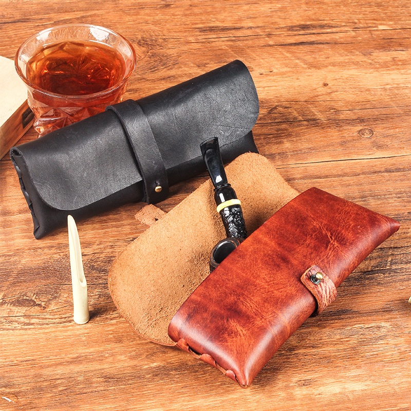 Vintage inek deri boru çantası - Travel Accessories Pouch For Men incelemesi ve fiyatı