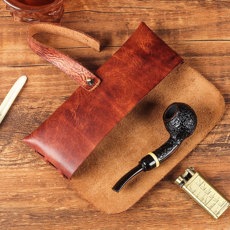Vintage inek deri boru çantası - Travel Accessories Pouch For Men incelemesi ve fiyatı