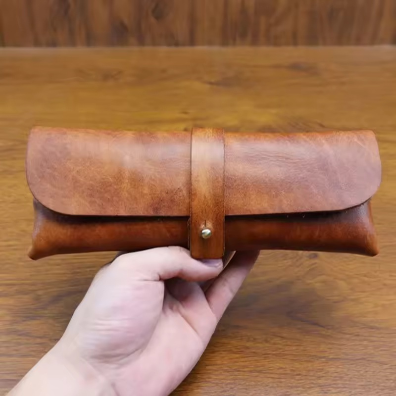 Vintage inek deri boru çantası - Travel Accessories Pouch For Men incelemesi ve fiyatı